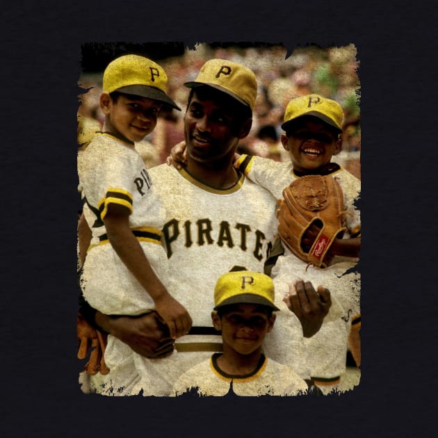 Roberto Clemente and His Son in Pittsburgh Pirates by SOEKAMPTI